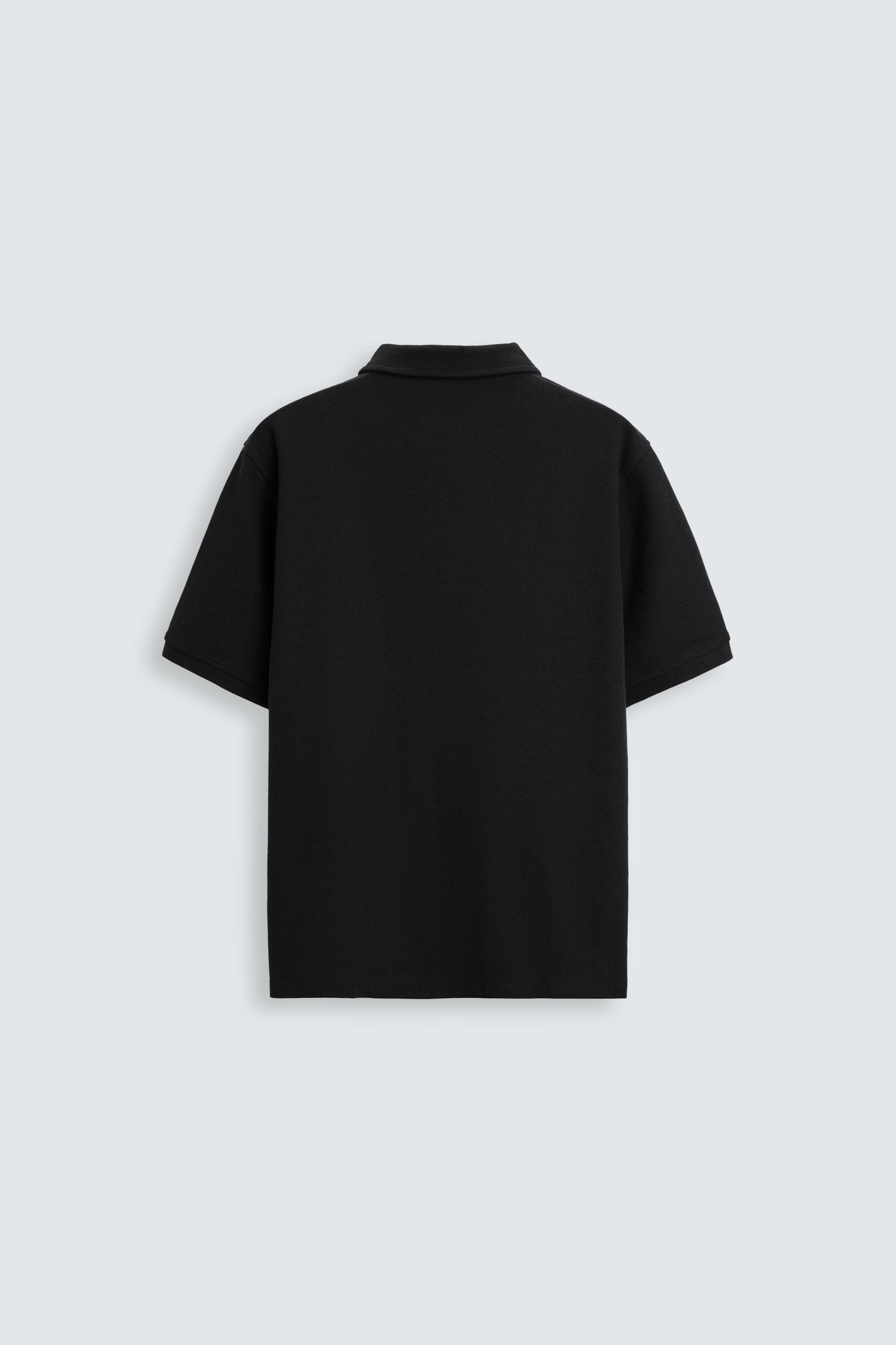 BASIC TEXTURED POLO SHIRT